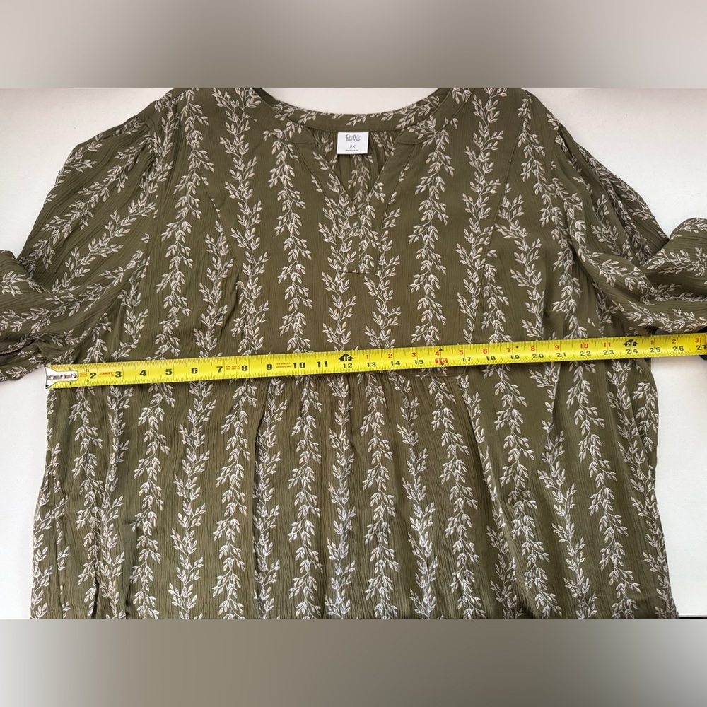Croft & Barrow Plus Boho Top Size 2x - Picture 9 of 9
